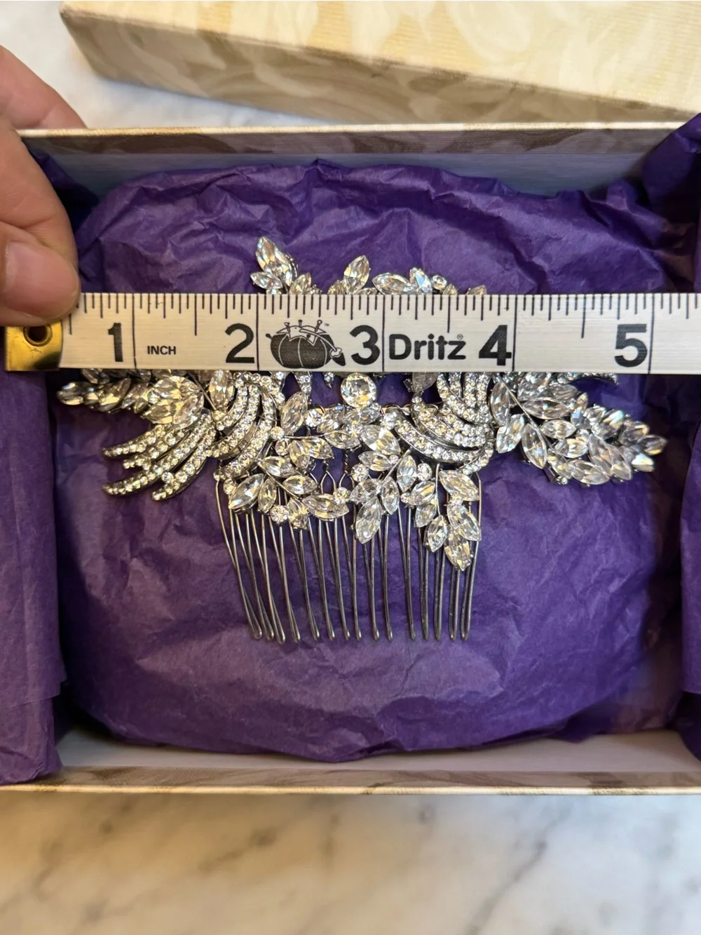 Regina B Stunning Statement Swarovski Crystal  Bridal Hair Comb